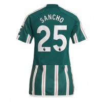 Dámy Fotbalový dres Manchester United Jadon Sancho #25 2023-24 Venkovní Krátký Rukáv
